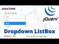 JQuery drop down list box adding removing options