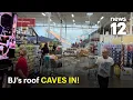 Roof collapse caught on camera at BJ s as shoppers flee flooding water