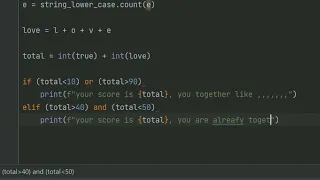 Creating A Love Calculator With Python