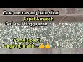 cara memasang batu sikat