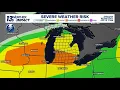 WEATHER IMPACT ALERT Tracking strong thunderstorms moving into West Michigan