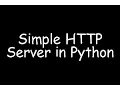 Simple HTTP Server in Python