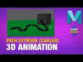 Rail Extrude for Cables and Hoses in Autodesk Maya 2022 Beginner Tutorial