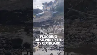 The flooding broke my outboard #windedvoyage #sailinglifestyle #africatravel #caboverde