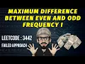 Leetcode 3442 Maximum Difference Between Even And Odd Frequency I Leetcode POTD