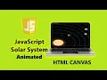 Realistic Animated Solar System HTML Canvas and JavaScript