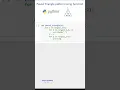 Pascal triangle pattern in python