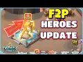NEW F2P HEROES UPDATE - LORDS MOBILE