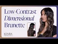 Dimensional Smokey Brunette | Balayage and Foiling Technique | Kenra Color