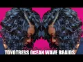 BRAIDLESS CROCHET INSTALL ON 4C HAIR NO LEAVE OUT FT TOYOTRESS OCEAN WAVE CROCHET BRAIDS