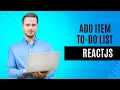 Learn advanced ReactJS React State - add item to a list