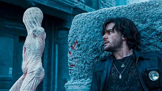 man enters a ghost city only to find the streets filled with creepy creatures