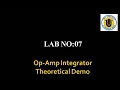 Op-Amp Integrator Theory