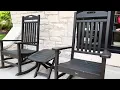 POLYWOOD Presidential Rocking Chair Honest review comfy chair but assembly takes time