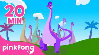 Download Brachiosaurus dan lain lain | Kumpulan lagu \u0026 kartun dinosaurus | Pinkfong dan Baby Shark MP3