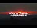 The 1975 - All I Need To Hear (Lyrics)