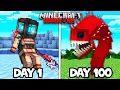 I Defeated 100 BOSSES in 100 DAYS in Minecraft Hardcore!