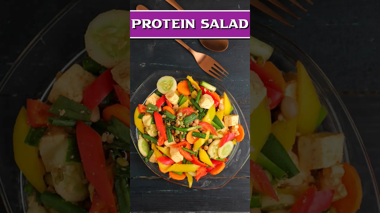 The Perfect Nutrition Mix Salad  High Protein Salad #proteinsaladrecipe #highproteinbreakfastrecipe