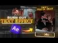 Viral Text Burnout Tutorial After Effects Beginner Guide