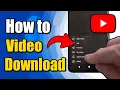 How to Download your Youtube s on Android Phone Bet Method