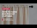 How to Hang Rod Pocket Curtains