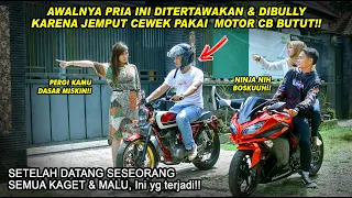 Download AWALNYA DITERTAWAKAN JEMPUT CEWEK PAKAI MOTOR CB!! Tapi lihat saat datang seseorang semua terkejut!! MP3