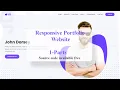 Build a Complete Responsive Personal Portfolio Website using HTML CSS Javascript Part - 1