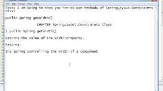 Java Programming Tutorial - SpringLayout Constraints-9
