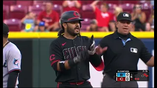 Eugenio Suarez s RBI double as heard on all broadcasts