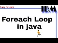 Foreach Loop in java class 39 What Foreach Loop in Hindi