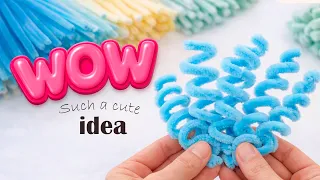 WOW Such a cute idea using chenille stems