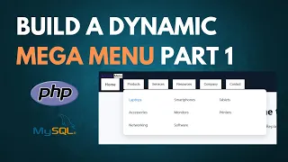 Build a Dynamic Mega Menu with PHP MySQL HTML CSS and JS Part 1