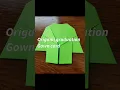 Graduation Gown origami card