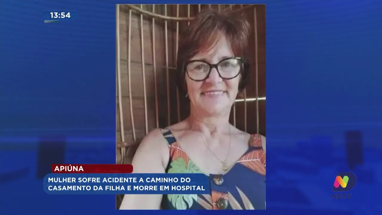 Mulher sofre acidente a caminho do casamento da filha e morre em hospital