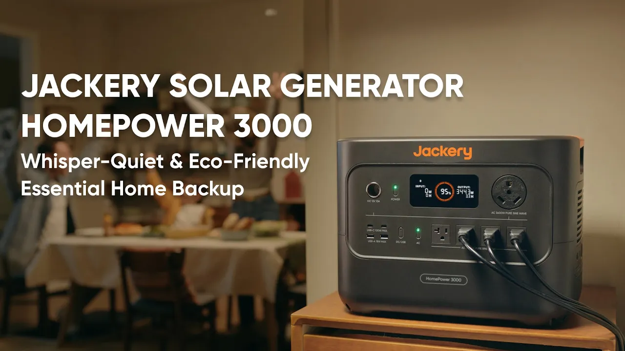 Jackery — Jackery — Solar Generator HomePower 3000 (YouTube video ad)