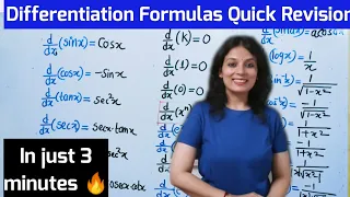 Differentiation Formulas With Trick Limits and Derivatives Class 11 Derivatives Formulas NCERT