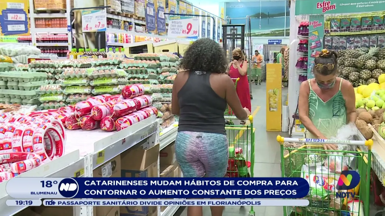 Quase nove em cada dez consumidores catarinenses se sentem impactados pela alta na inflação