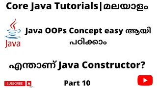 What is Java Constructor Java for Selenium Core Java for beginners Malayalam
