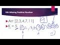 Kth Missing Positive Number Arrays Jan 06 LeetCode Challenge Coders Camp