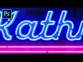 Neon Sign Text Effect Photoshop Tutorial with Free Textures