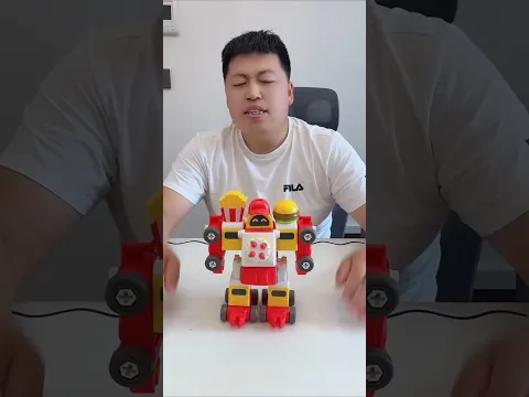 Raju Ne Burger  Banaya Robot ~ mini wood toy - Woodworking arts skill / wood / hand crafts / #shorts