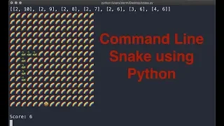 Command Line Snake Using Python Tutorial