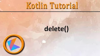 Kotlin Tutorial StringBuffer delete