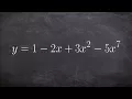 Writing end behavior using limit notation