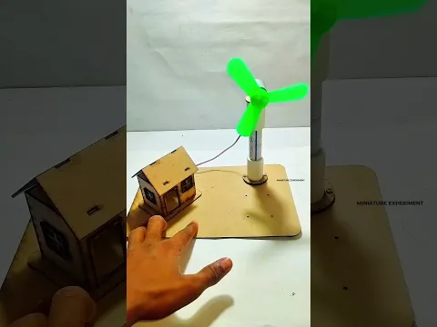 DIY Mini Windmill Science Project #scienceproject #shorts