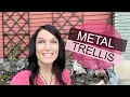 Metal Trellis with Dad - DIY