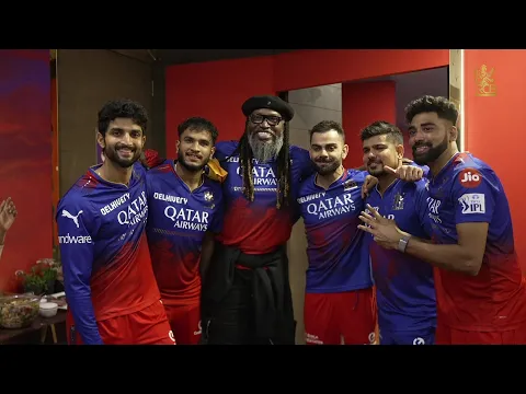 Download MP3 Chris Gayle and Virat Kohli in the RCB dressing room together | RCB vs CSK | IPL 2024