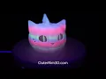 Cheshire Cat Pumpkin Multi Color Glow In The Dark