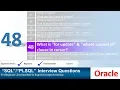 Oracle PL SQL interview question Explain FOR UPDATE clause and WHERE CURRENT OF Clause