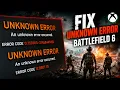 Fix Battlefield 6 UNKNOWN ERROR Error Code 0 75030S -2145844745U 0 85011S on Xbox